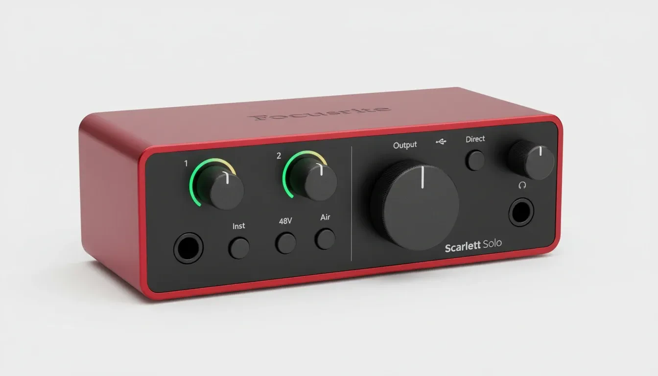 Внешняя звуковая карта Focusrite Scarlett Solo USB-C Audio Interface (Gen 4)