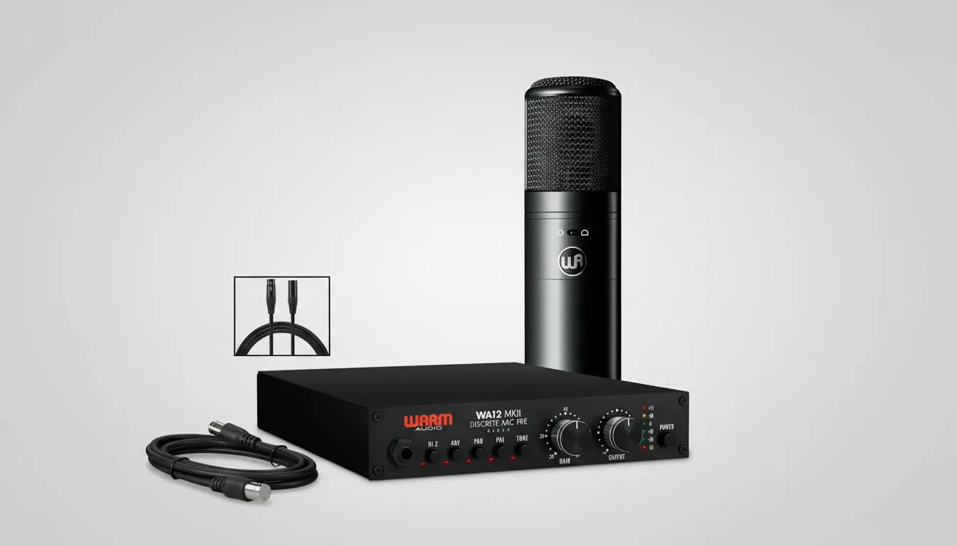 Комплект для подкастов Warm Audio WA12-MKII + WA-8000 Recording Bundle