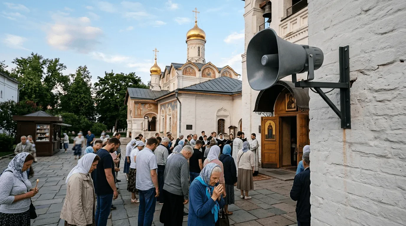 Трансляция богослужений на улицу: выбор уличной акустики