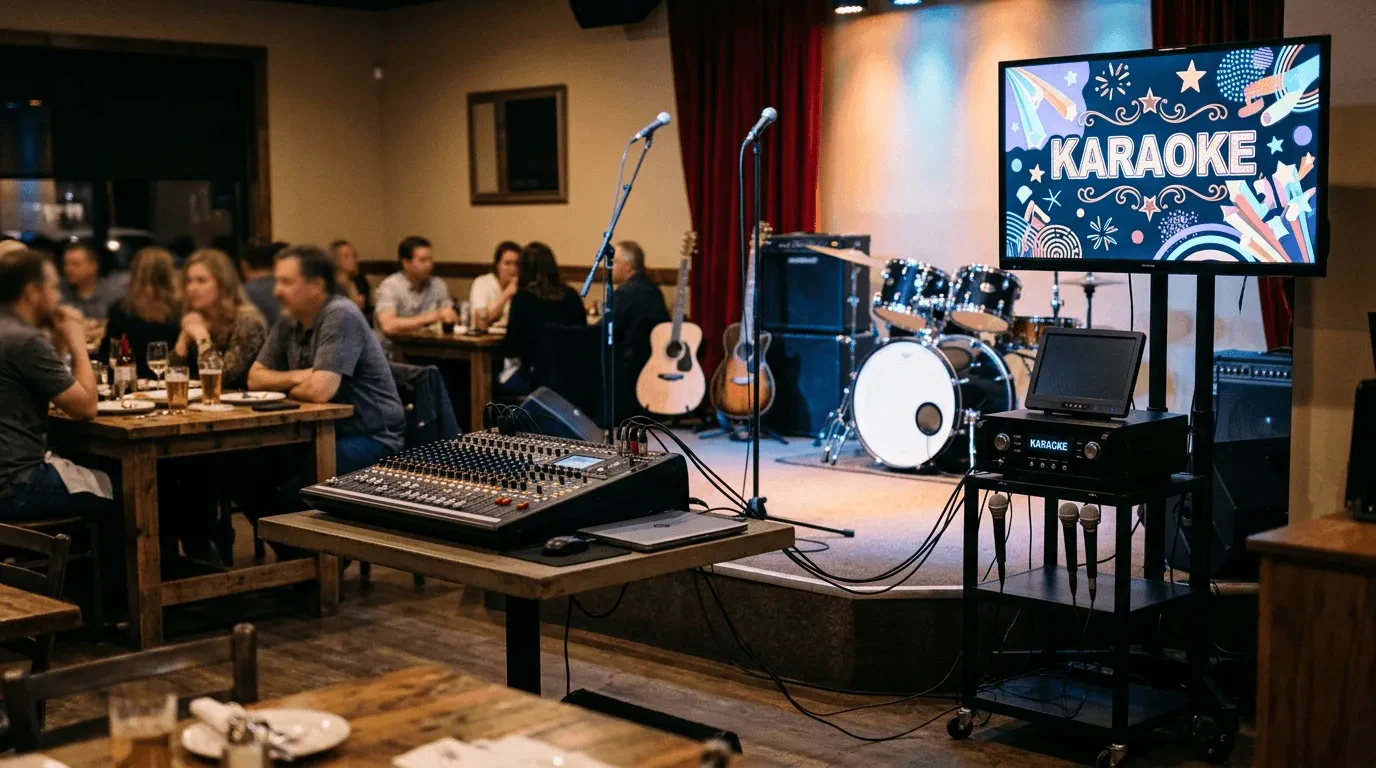 Как выбрать оборудование для живой музыки и караоке в ресторане