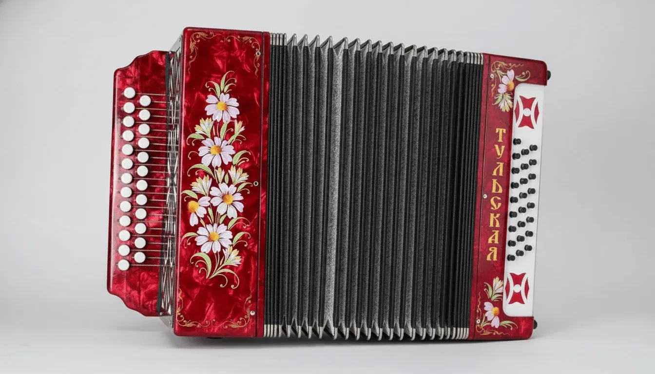 Гармонь ТУЛЬСКАЯ ГАРМОНЬ Г-21 RD 3-голосная 2-рядная красная