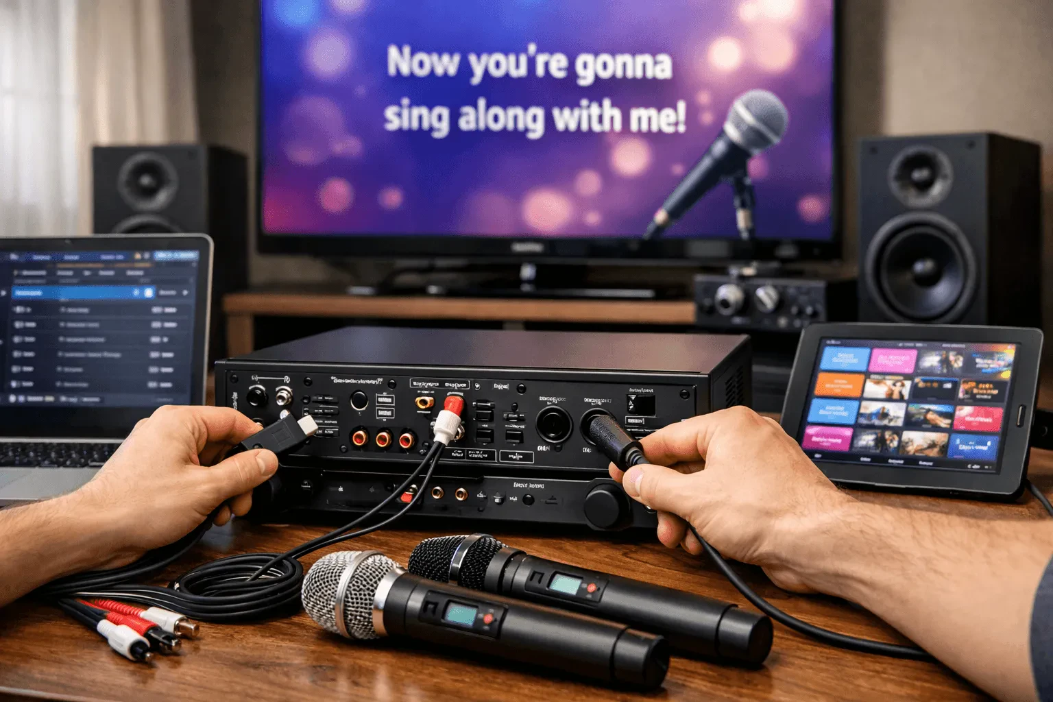 Как подключить караоке-систему