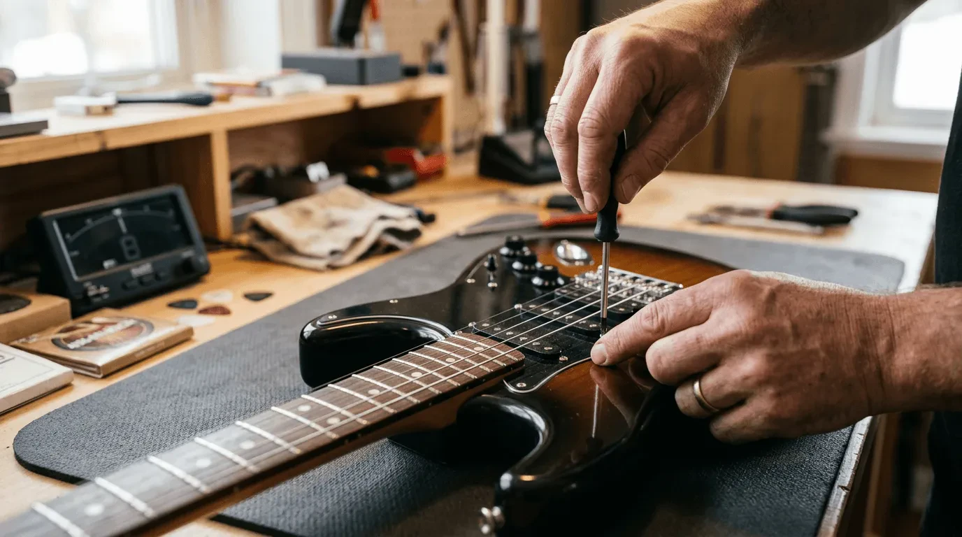 Как настроить мензуру на электрогитаре