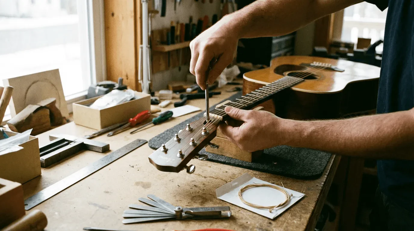 Как избавиться от дребезжания струн на гитаре