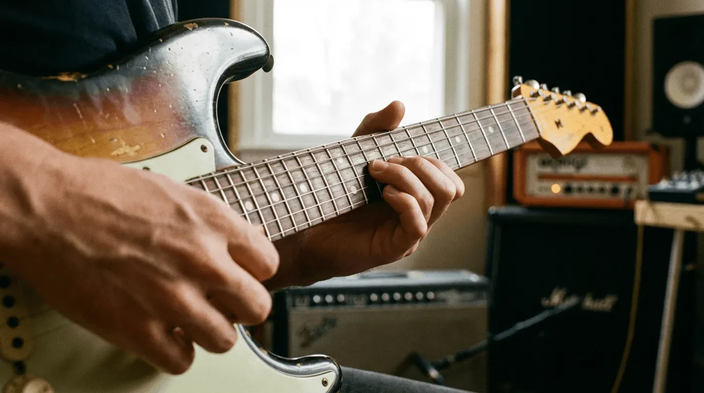 Как играть легато на гитаре