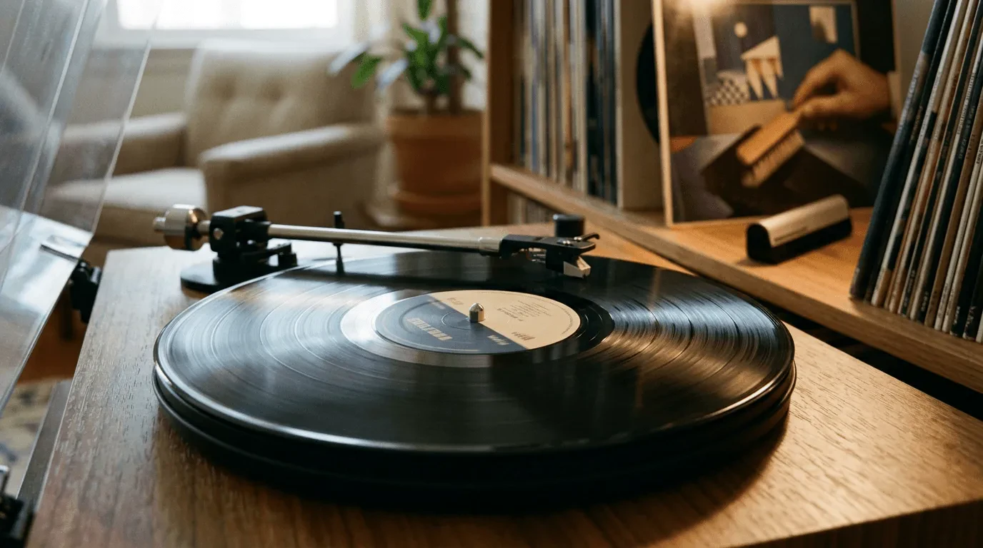 Скорость винилового проигрывателя: 33⅓ оборотов в минуту