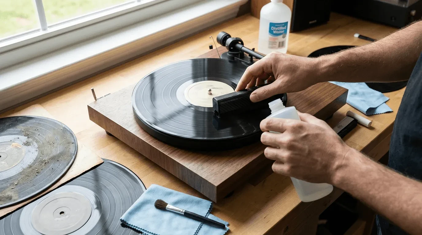 Как убрать треск и шум на виниловых пластинках