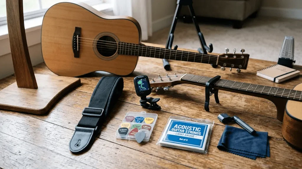Что нужно начинающему гитаристу: список необходимых аксессуаров