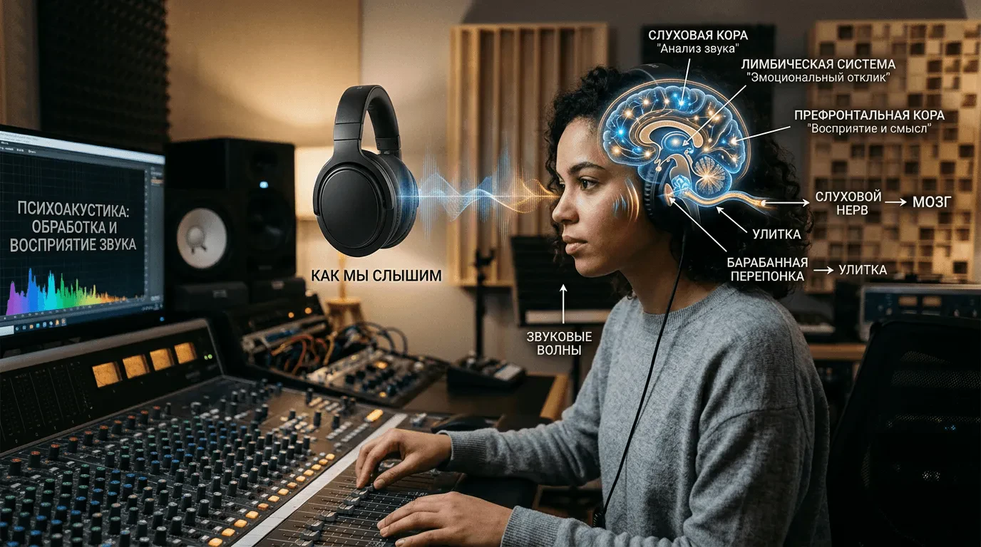 Что такое психоакустика: как мозг обрабатывает и воспринимает звук