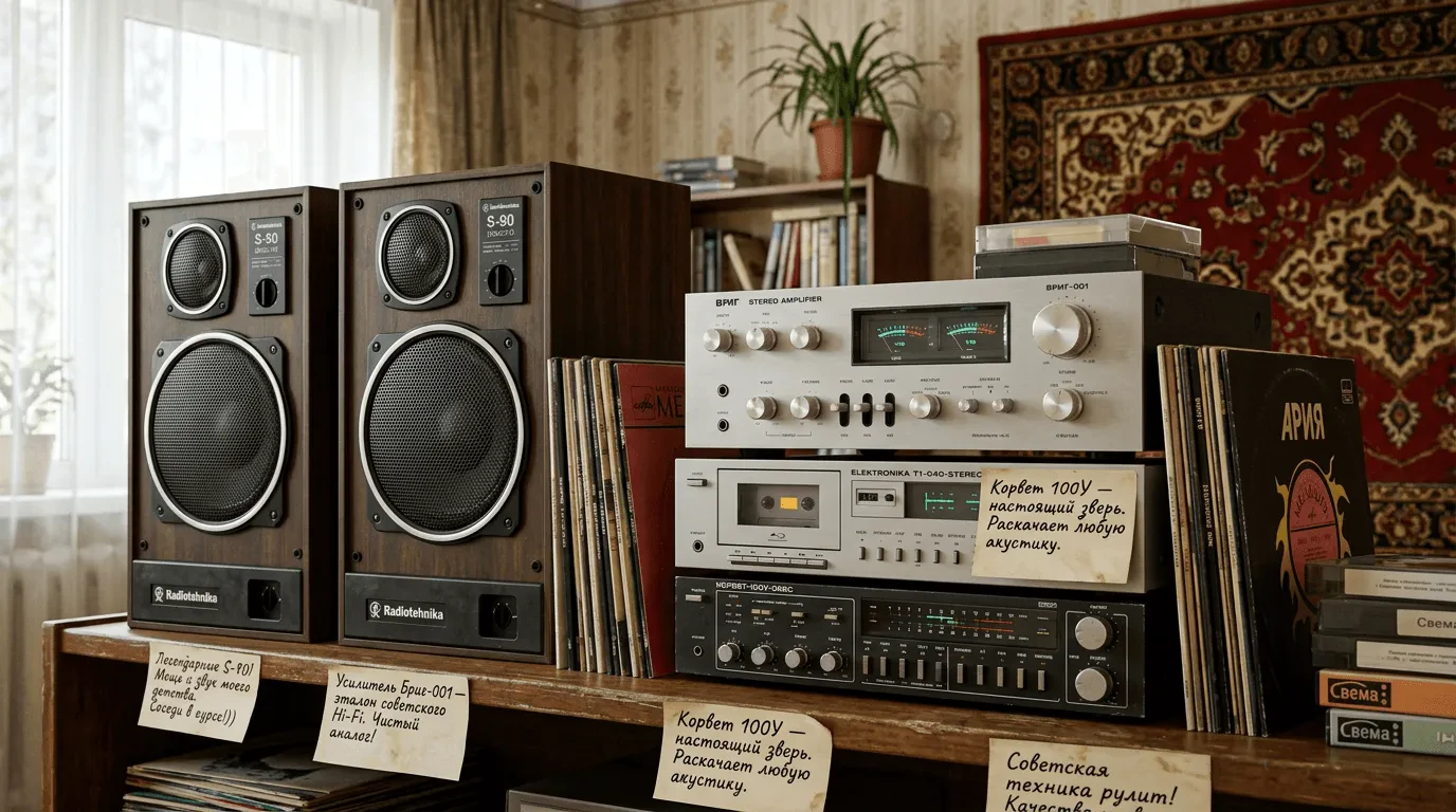 Лучшая советская аудиотехника: обзор легендарных колонок и усилителей