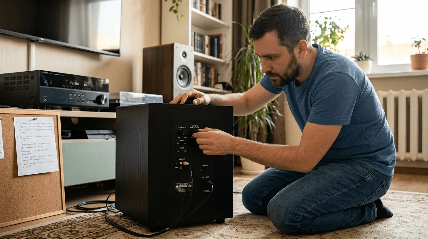Как правильно настроить активный сабвуфер: пошаговая инструкция