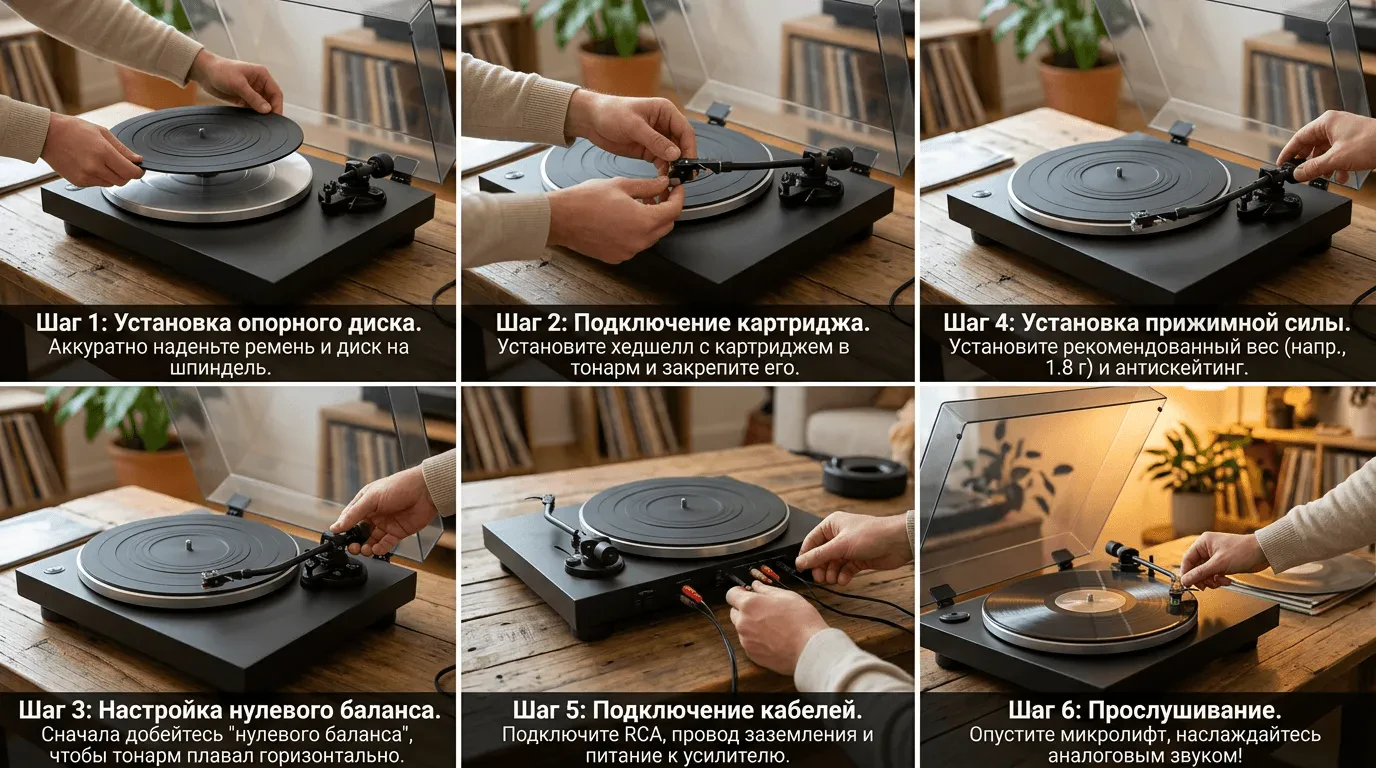Как настроить виниловый проигрыватель: пошаговая инструкция для новичков
