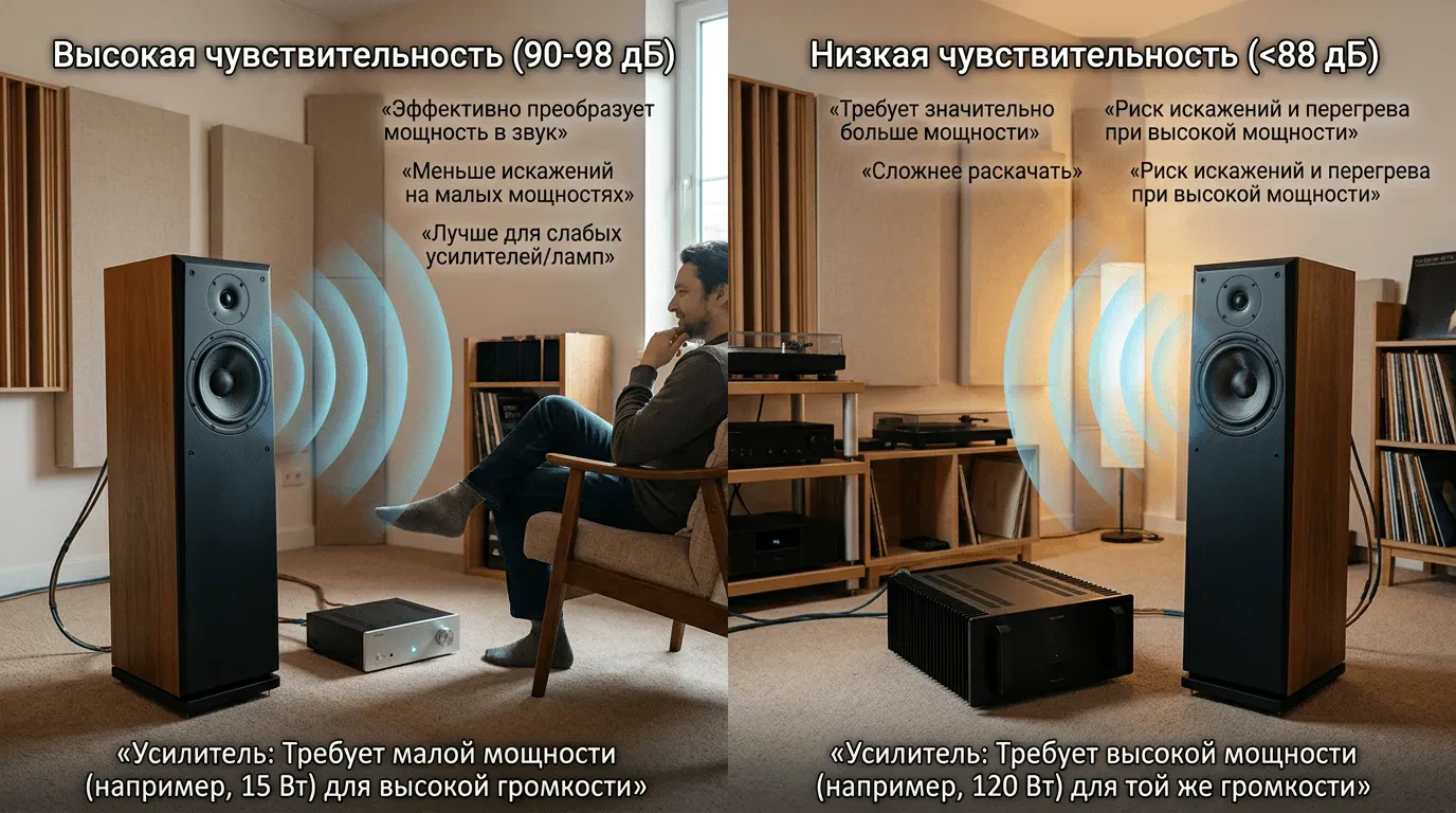 Чувствительность колонок (дБ): что это, на что влияет и какая лучше