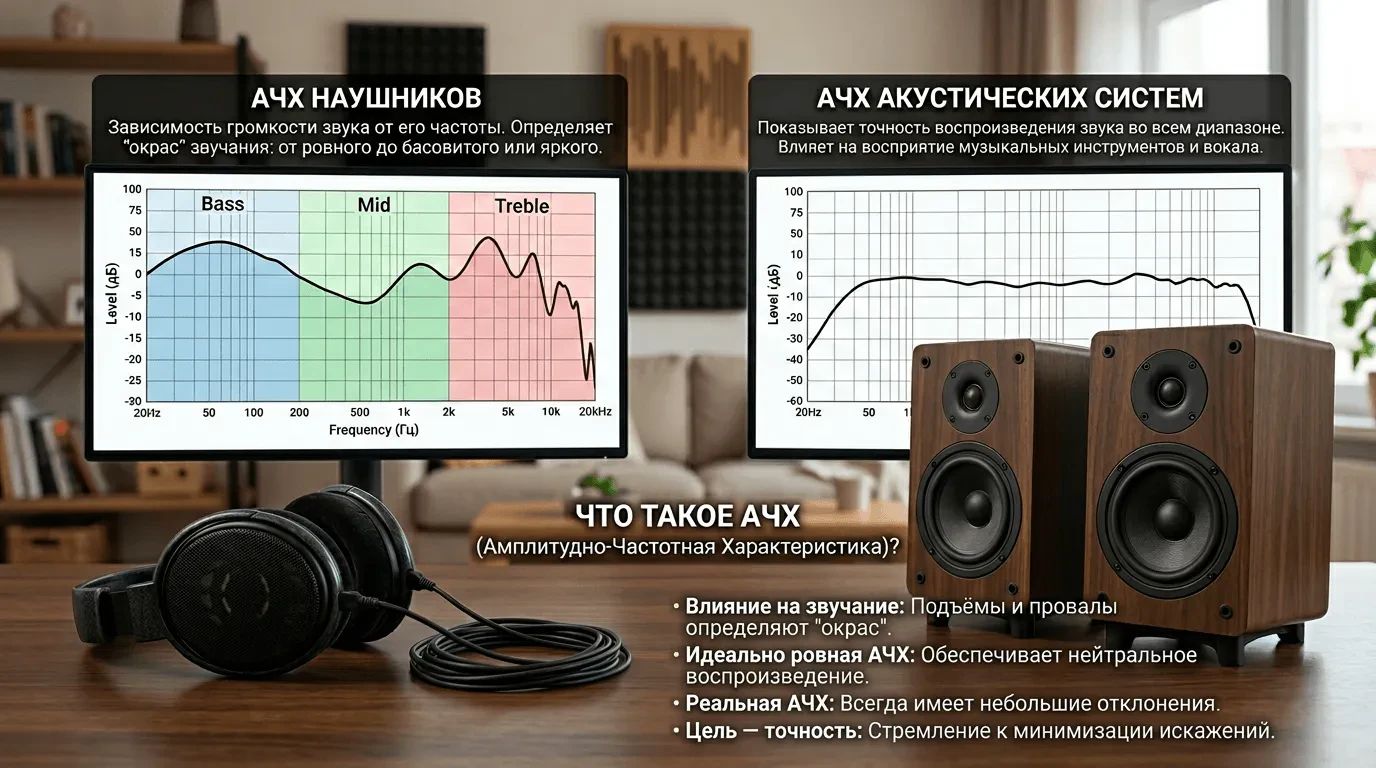Что такое АЧХ в наушниках и колонках