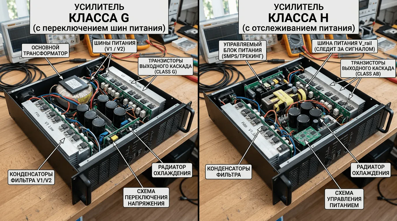 Усилитель класса G и H