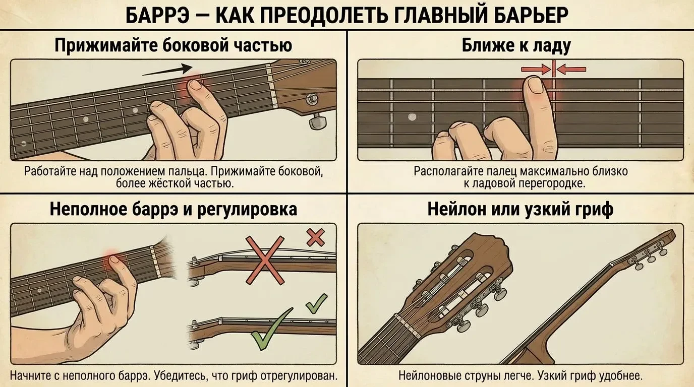 Баррэ &mdash; как преодолеть главный барьер
