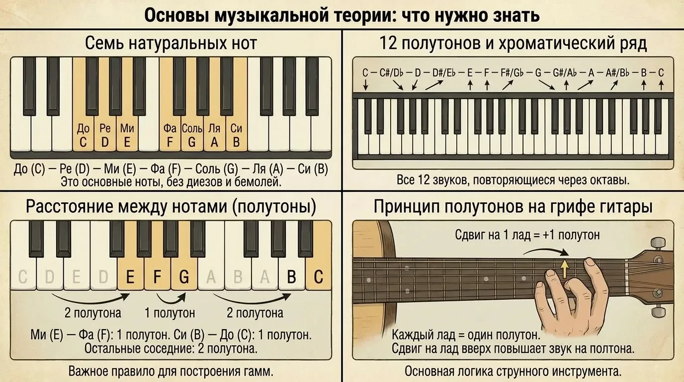 Основы музыкальной теории: что нужно знать