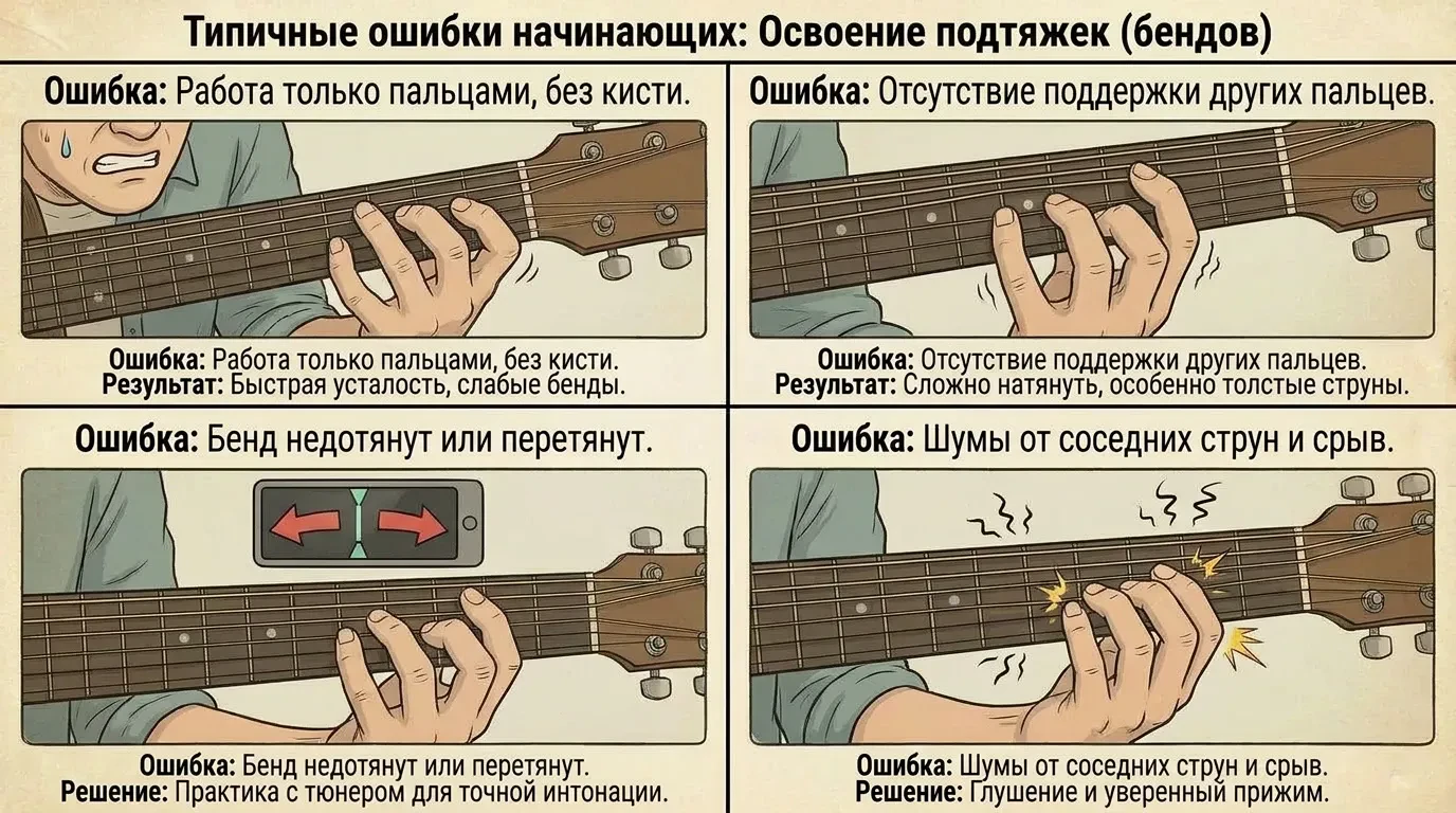 Типичные ошибки начинающих