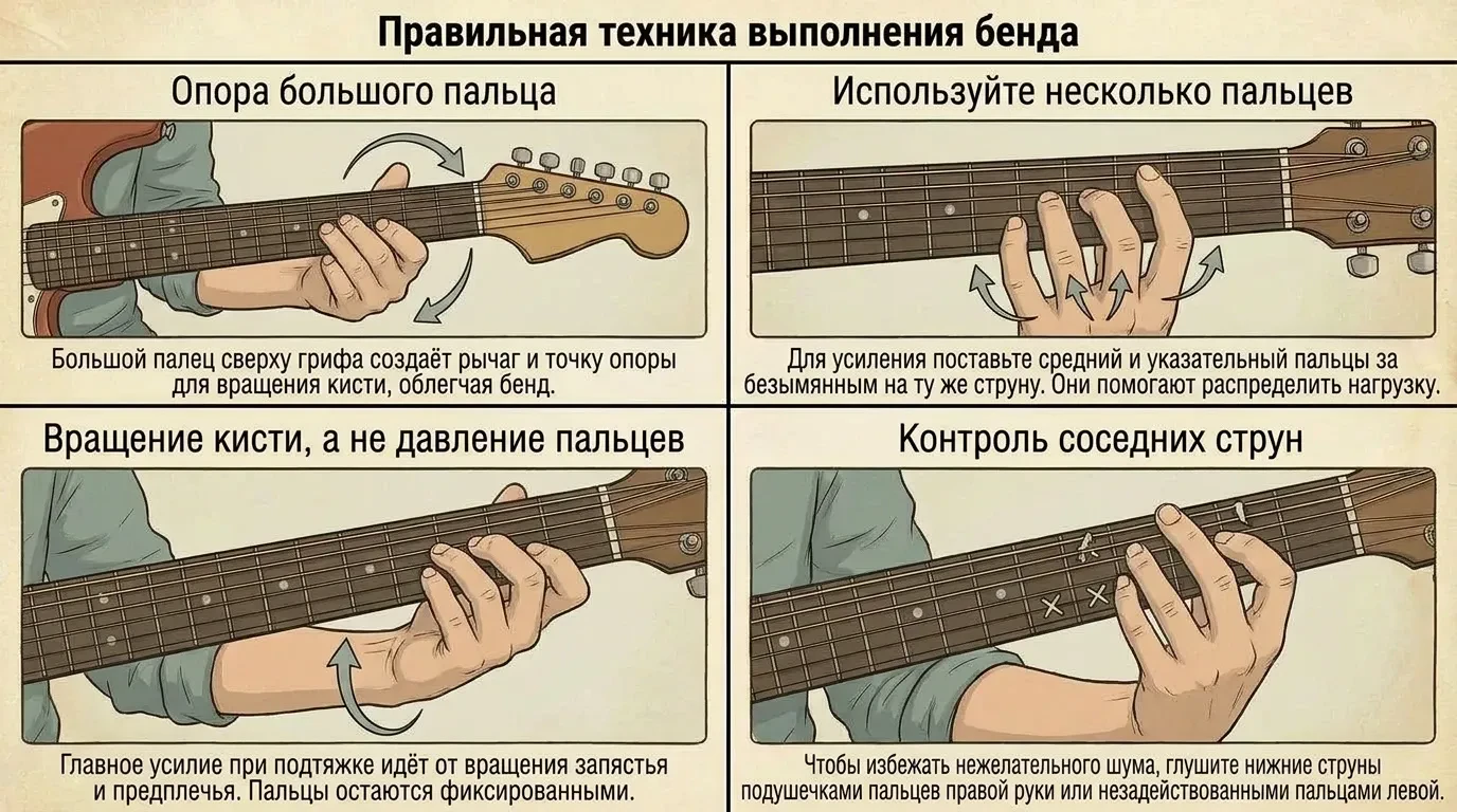 Правильная техника выполнения бенда