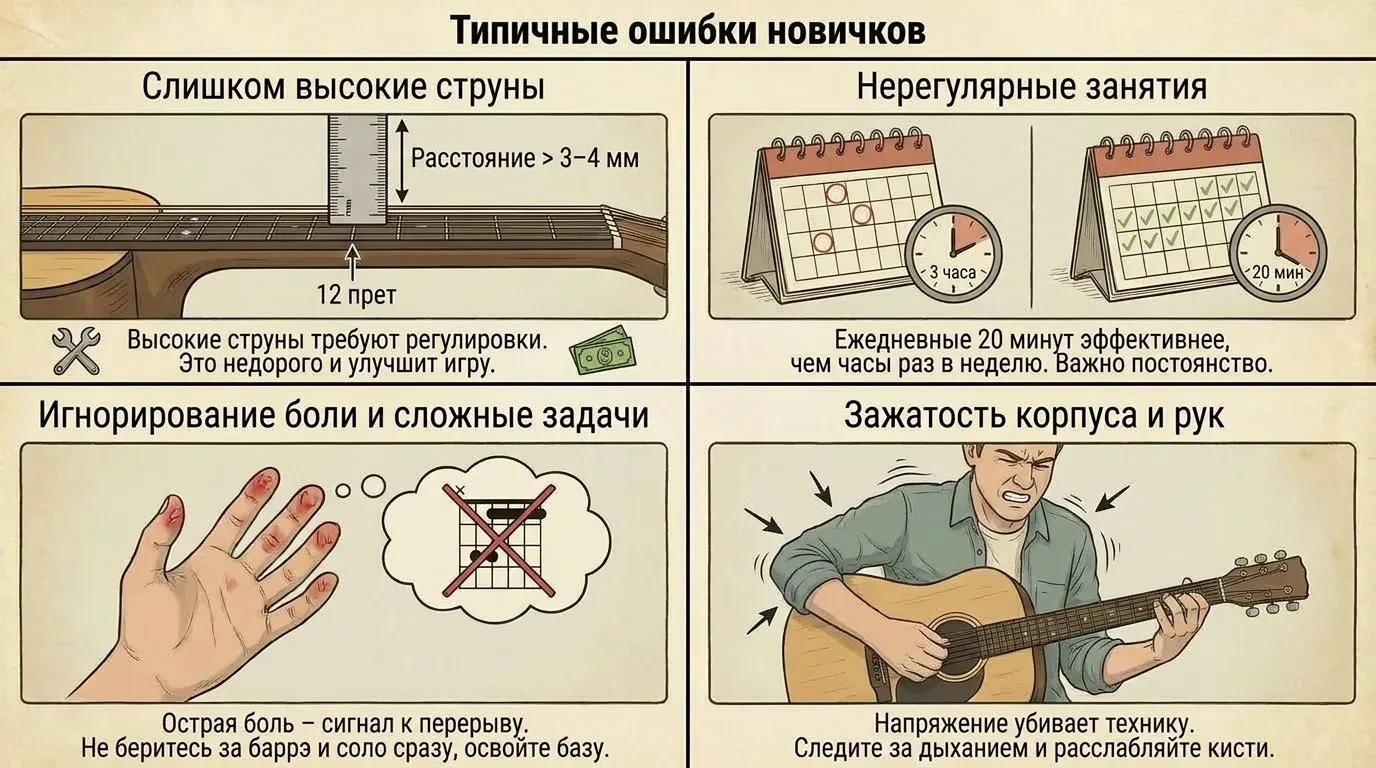 Типичные ошибки новичков Типичные ошибки новичков
