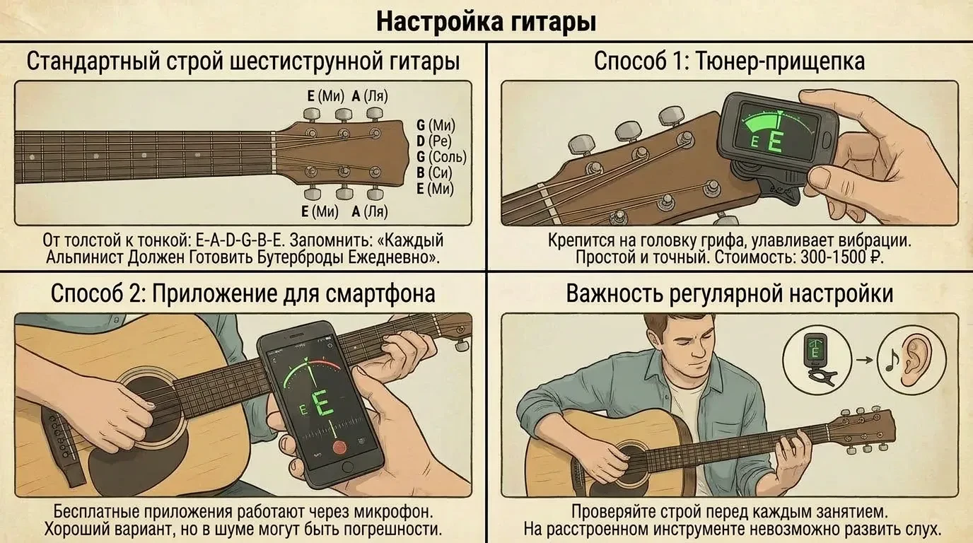 Настройка гитары Настройка гитары