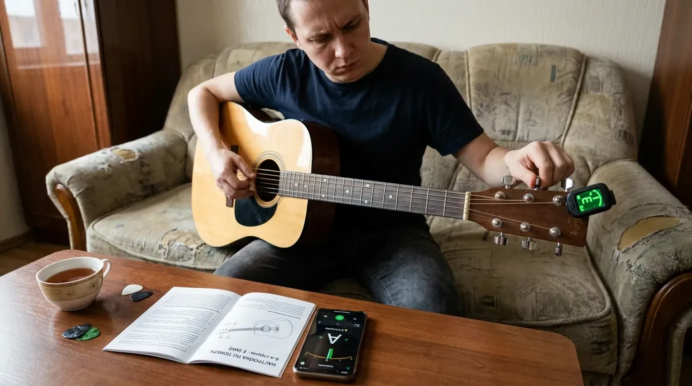 Как настроить гитару новичку в домашних условиях Как настроить гитару новичку в домашних условиях