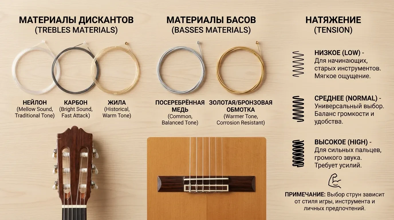 Какие струны ставить на классическую гитару Какие струны ставить на классическую гитару