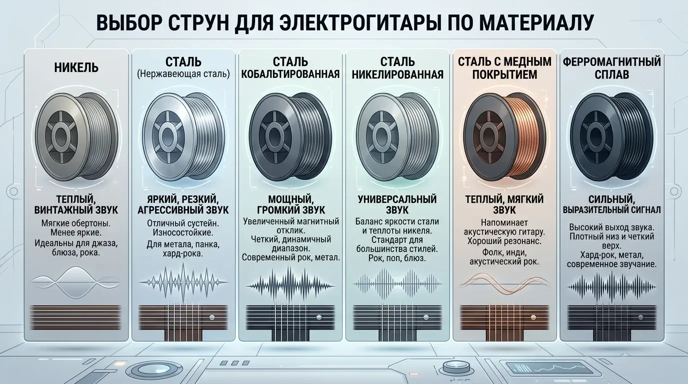 Какие струны ставить на электрогитару Какие струны ставить на электрогитару