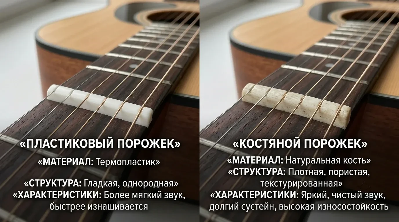 Отличие костяного порожка от пластикового