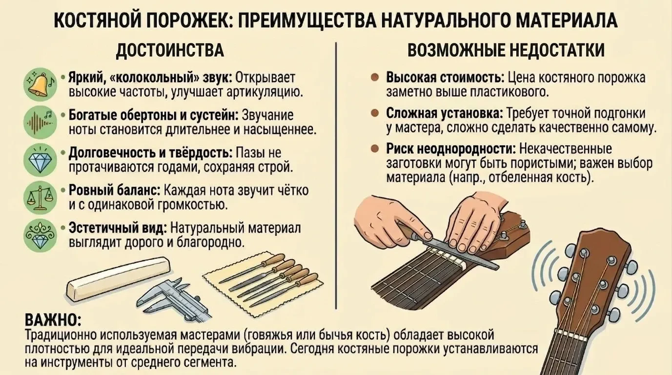 Костяной порожек: преимущества натурального материала