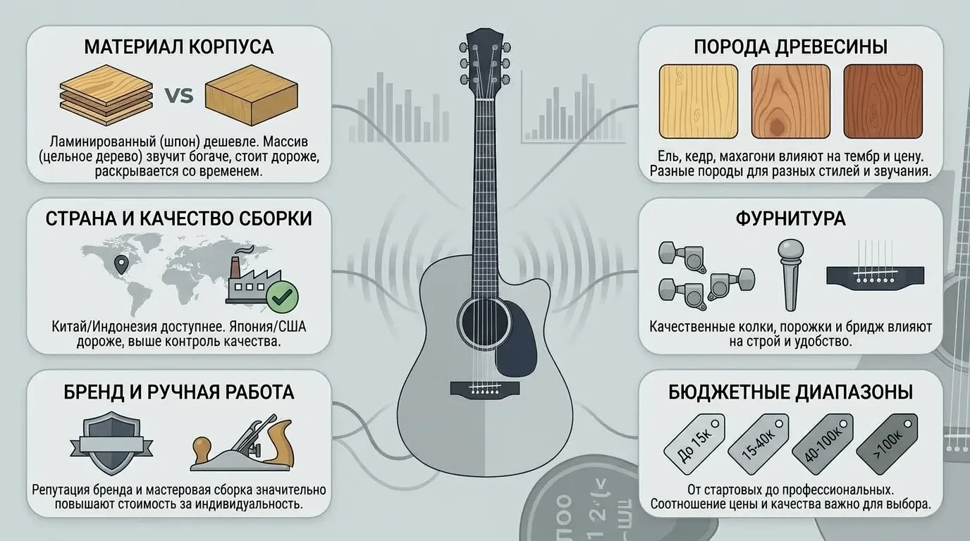 Сколько стоит хорошая акустическая гитара Сколько стоит хорошая акустическая гитара