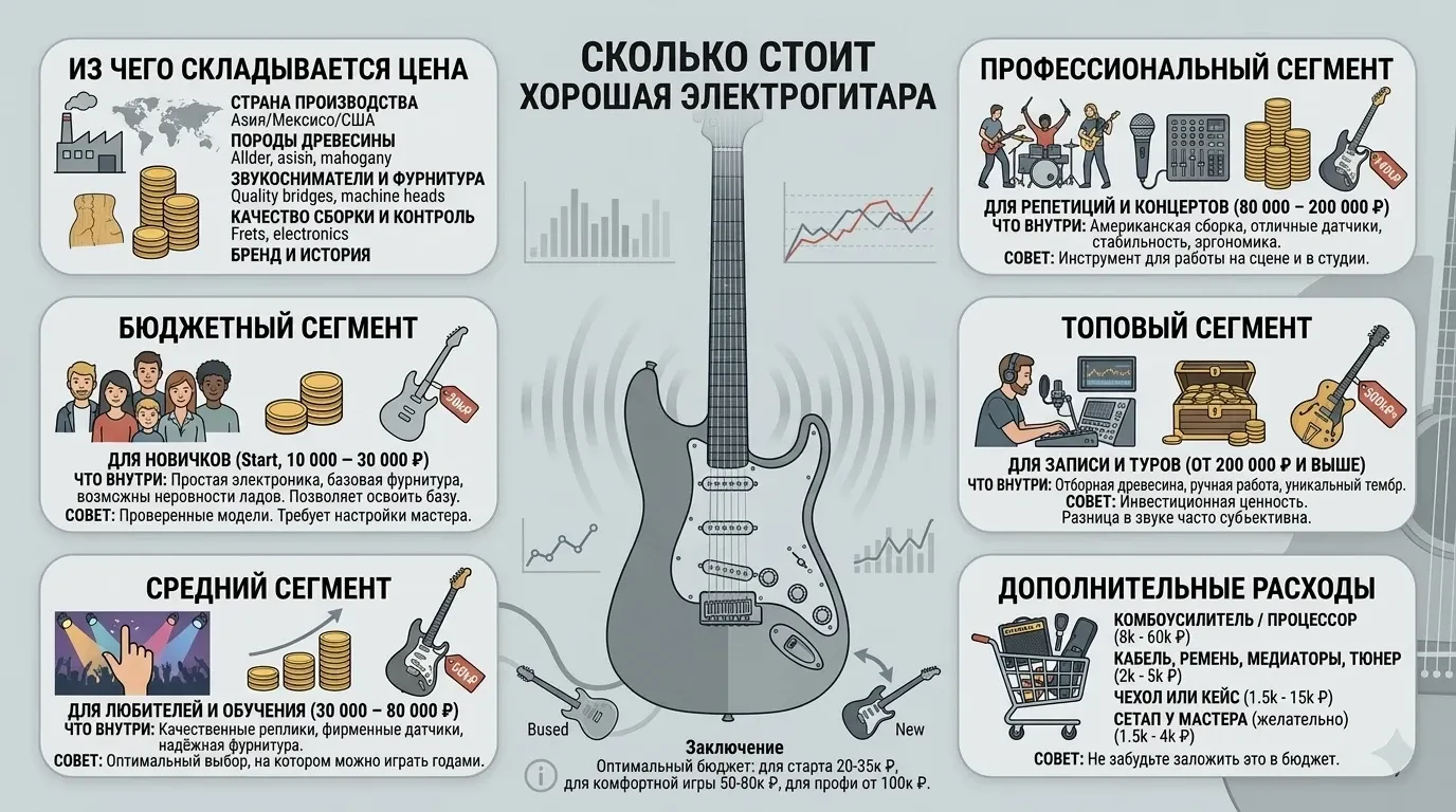 Сколько стоит хорошая электрогитара Сколько стоит хорошая электрогитара