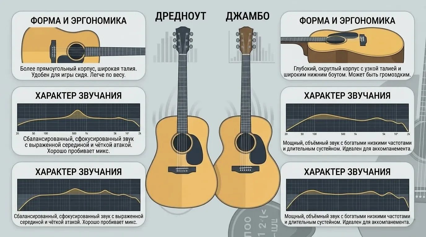 Чем отличается Дредноут от Джамбо Чем отличается Дредноут от Джамбо