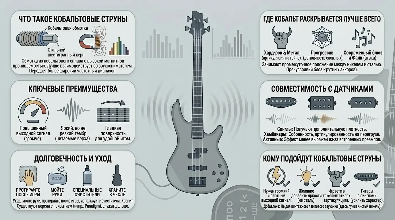 Зачем нужны кобальтовые струны для гитары Зачем нужны кобальтовые струны для гитары