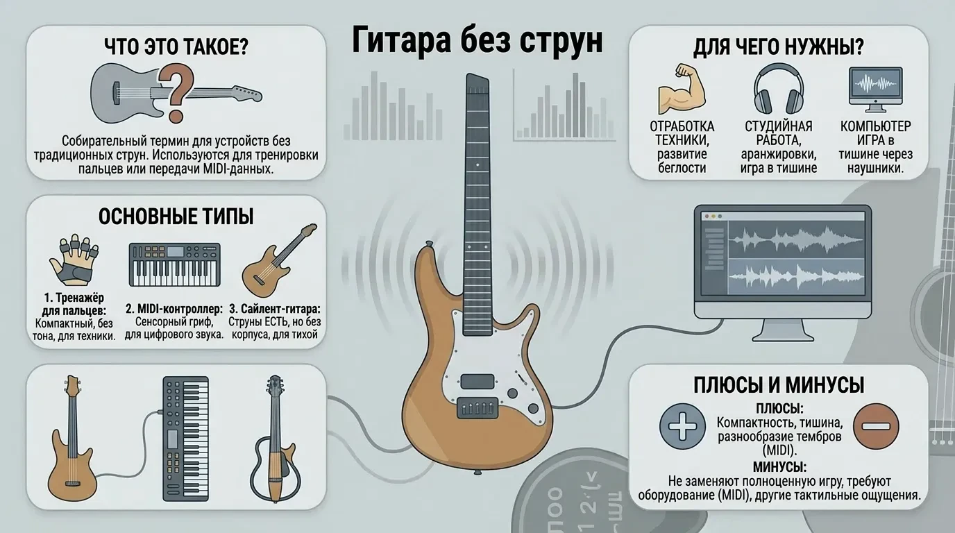 Как называется гитара без струн