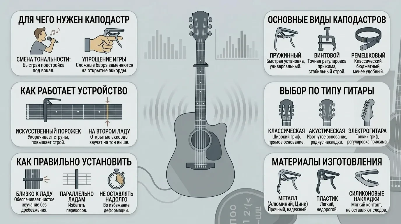 Как называется зажим для струн на гитаре