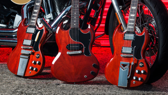 Gibson SG Junior, SG Standard ’61 Maestro Vibrola, SG Standard ’61 Sideways Vibrola