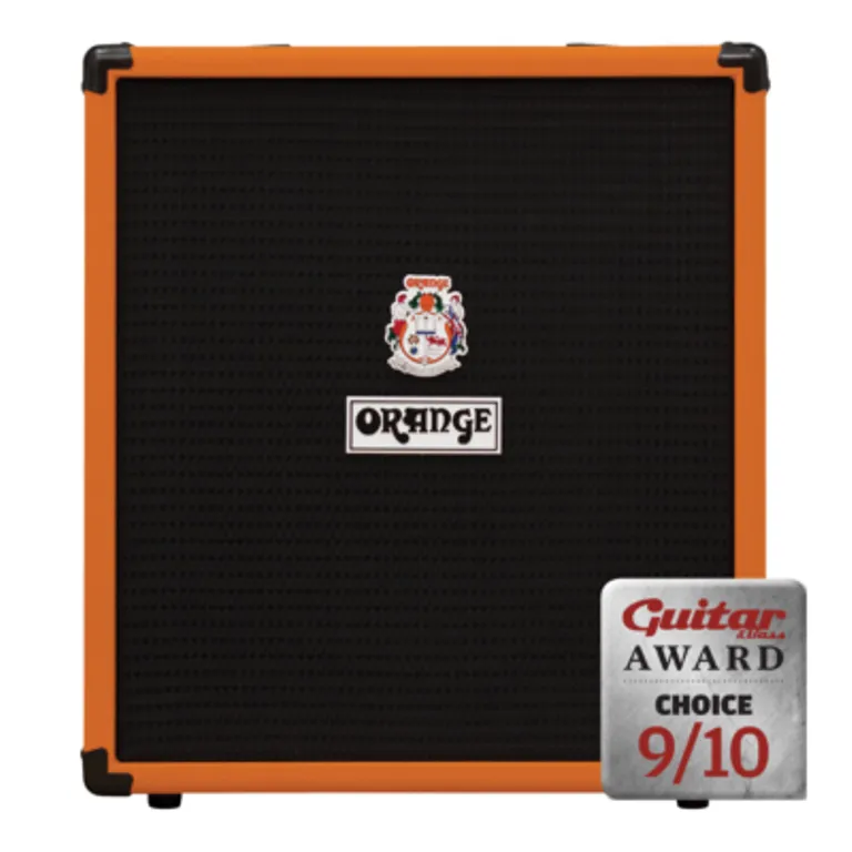 Orange Crush Bass 50></p><p>Такой же несерьезный куб, CB50 - идеальный репетиционный комбо как по размеру, так и по мощности. При высоте 485 мм, ширине 430 мм и глубине 275 мм и весе 14,45 кг (32 фунта) его легко транспортировать с помощью одного черного ремня, расположенного сверху.</p><p>Под решеткой скрывается 12-дюймовый динамик, на этот раз с портированием сзади, и, за исключением балансного XLR выхода, Orange оснастил 50-ваттную модель теми же функциями. Итак, вы получаете трехполосный эквалайзер с подстраиваемой серединой и схему искажения с регуляторами усиления и смешивания, плюс супер-удобный хроматический тюнер.</p><p>Есть гнезда для входа, петли эффектов, педального переключателя смеси (не входит в комплект) и выхода для наушников с поддержкой CabSim, а также мини-джек для подключения CD-плеера, MP3-устройства или аналогичного устройства.</p><h2>В использовании</h2><p>Это очень похожая чистая и ясная тональная картина, хотя и с немного более плотной вибрацией благодаря меньшему динамику. Усиление басового эквалайзера дает достаточную глубину без сейсмичности, а дополнительное внимание к тону идеально подходит для более низких уровней громкости и небольших помещений, для которых предназначены 50-е колонки.<br></p><p>Более быстрый отклик динамика также позволяет получить более агрессивный срез и укус при наборе высоких частот, а если сочетать это с усилением средних частот и большим количеством басов, то звучание становится плотным, жилистым и приятно впечатляющим. В целом, это достойный выбор практичных, естественно звучащих вариаций.<br></p><h2>Crush Bass 25</h2><div><img src=