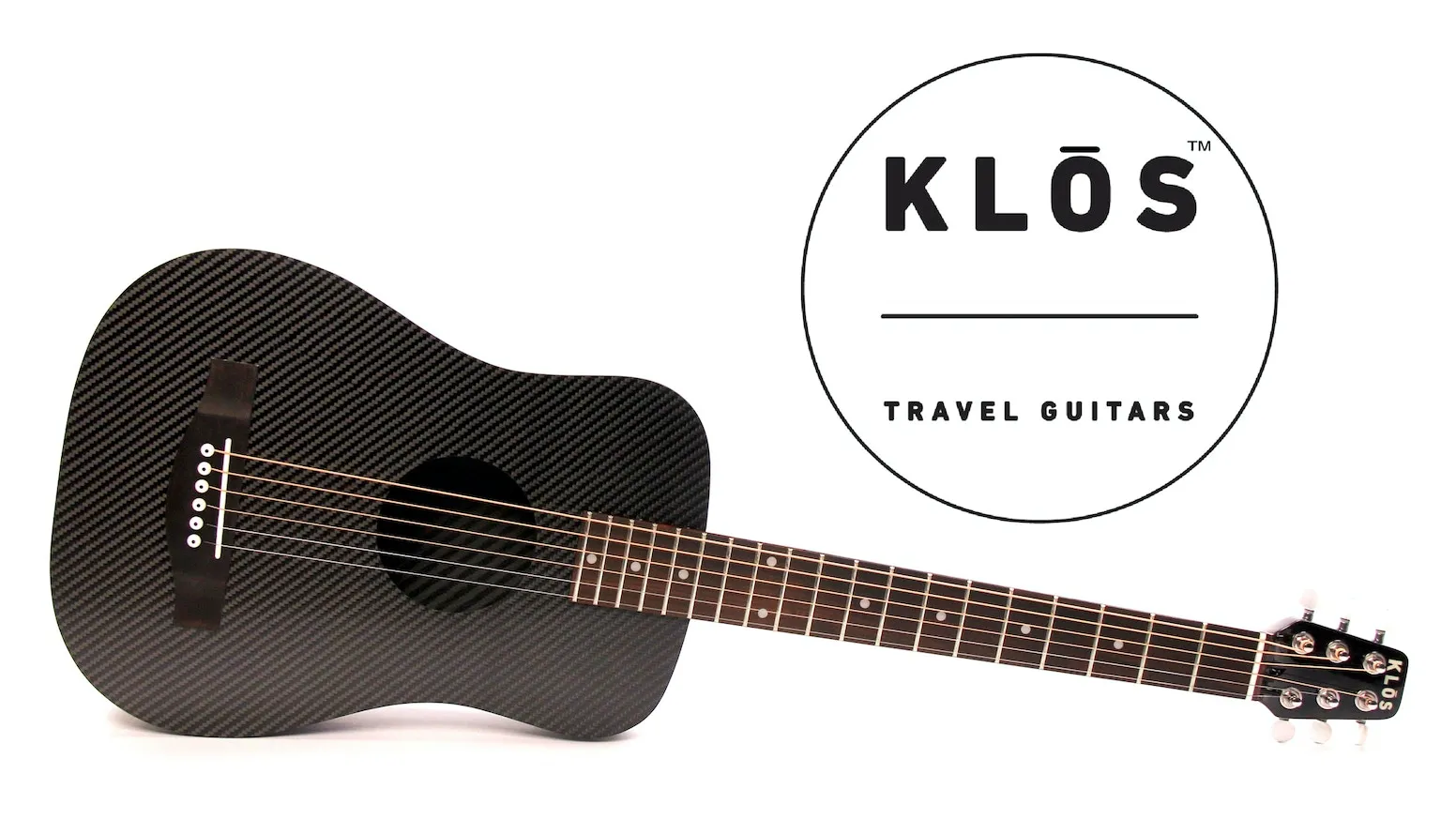 KLOS Carbon Fiber Acoustic Electric Travel Guitar