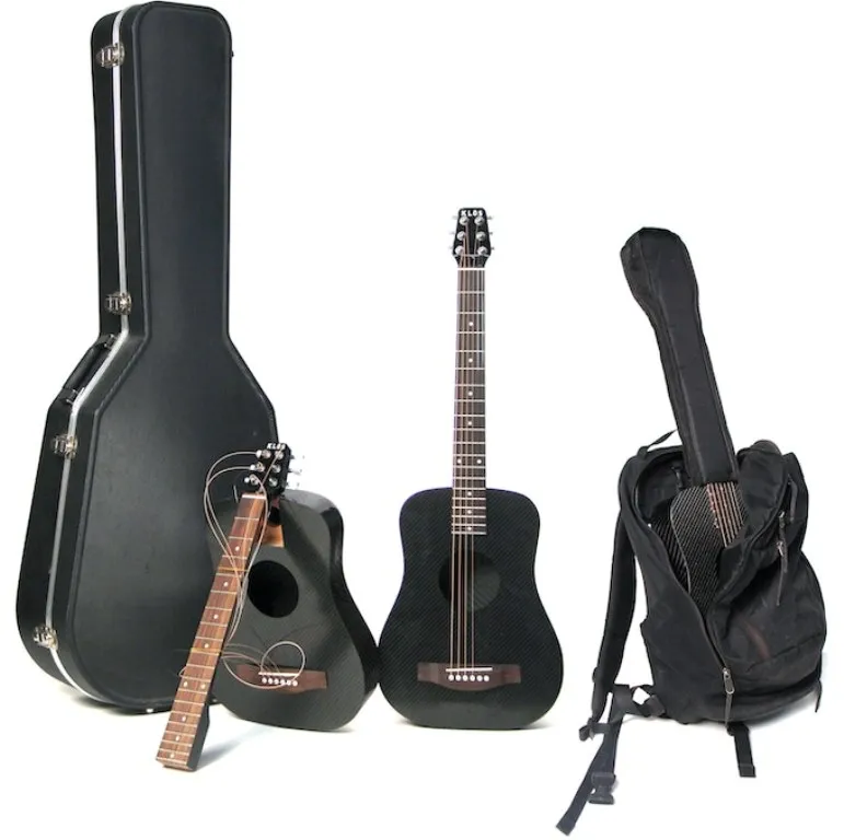 KLOS Carbon Fiber Acoustic Electric Travel Guitar