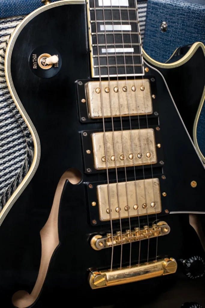 Gibson Memphis ES Les Paul Black Beauty & Epiphone Les Paul Standard Florentine Pro