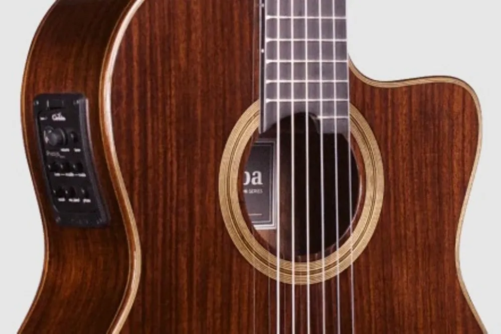 Cordoba Fusion 12 Rose Acoustic Electric Nylon String Classical Guitar