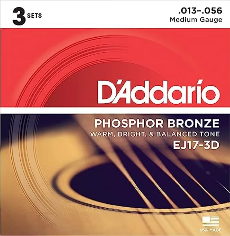 D’Addario EJ17 Phosphor Bronze Acoustic Guitar Strings