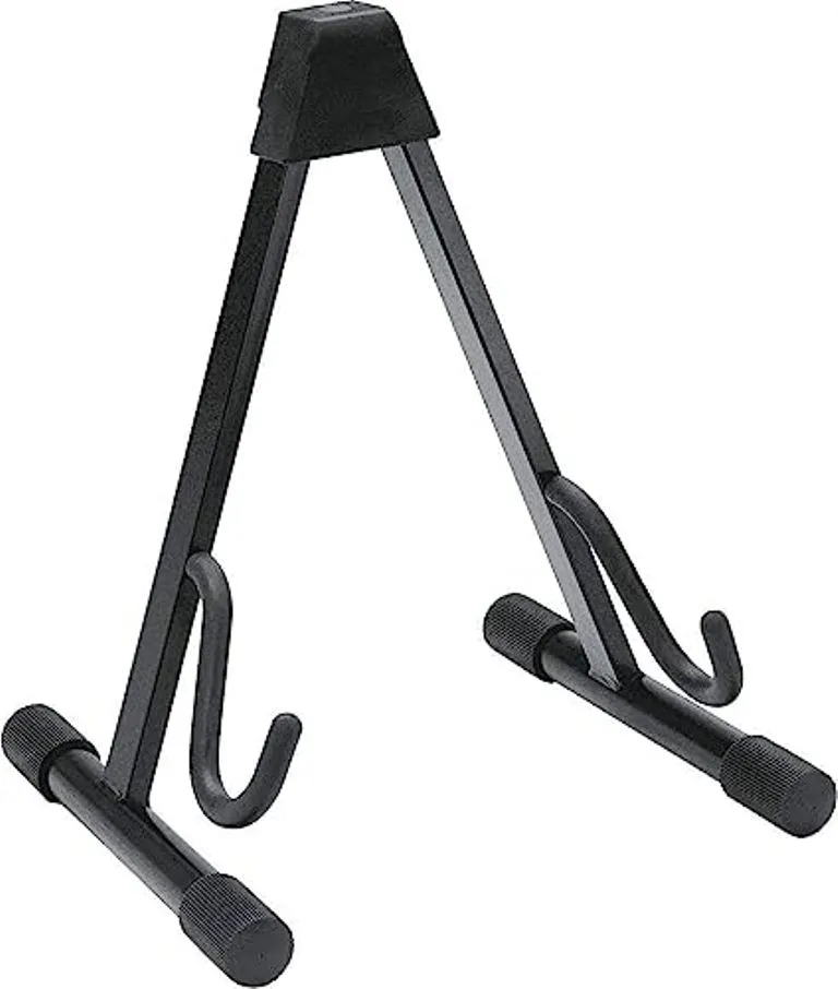 K&M 17540B Guitar Stand, Heavy Duty A Frame, Electric, Black (17540.013.55)