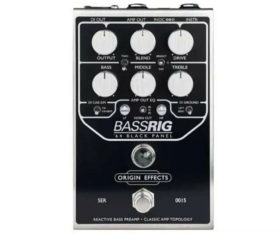 Origin Effects BassRig '64 Black Panel Bass Overdrive & Preamp Pedal