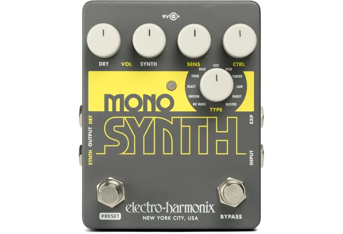 Electro Harmonix Guitar Mono Synth Effects Pedal