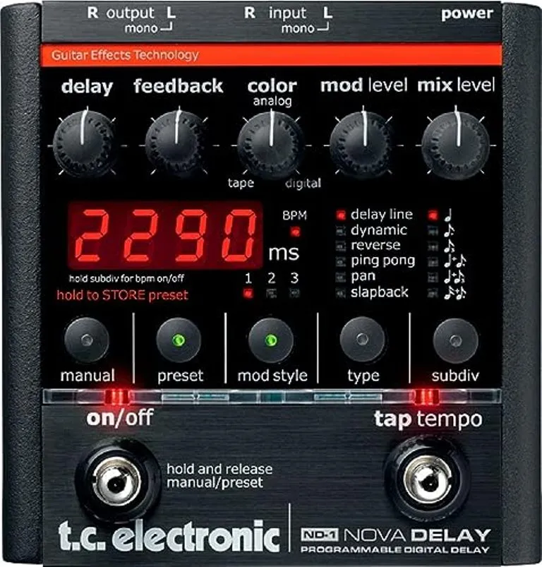 TC Electronic ND-1 Nova Delay Guitar Pedal