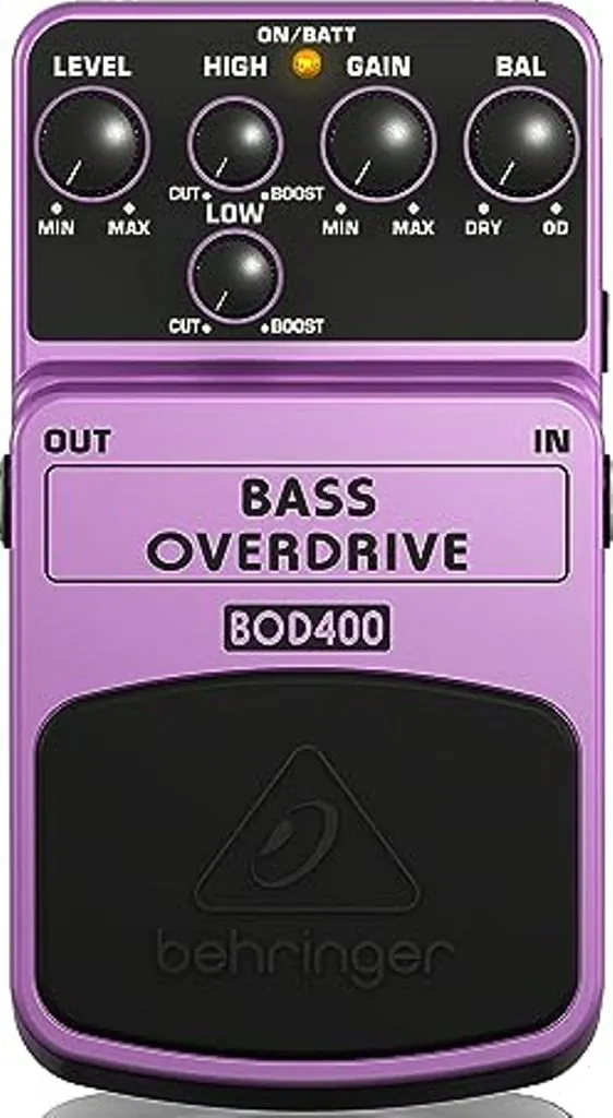 Behringer Bass Overdrive BOD400 Authentic Tube-Sound Overdrive Effects Pedal