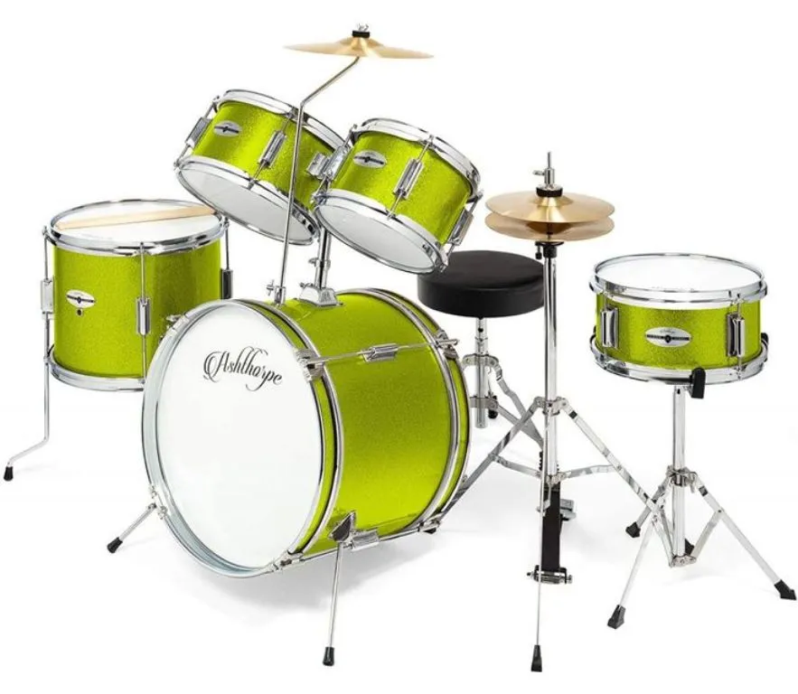 Ashthorpe 5-Piece Complete Kid's Junior Drum Set