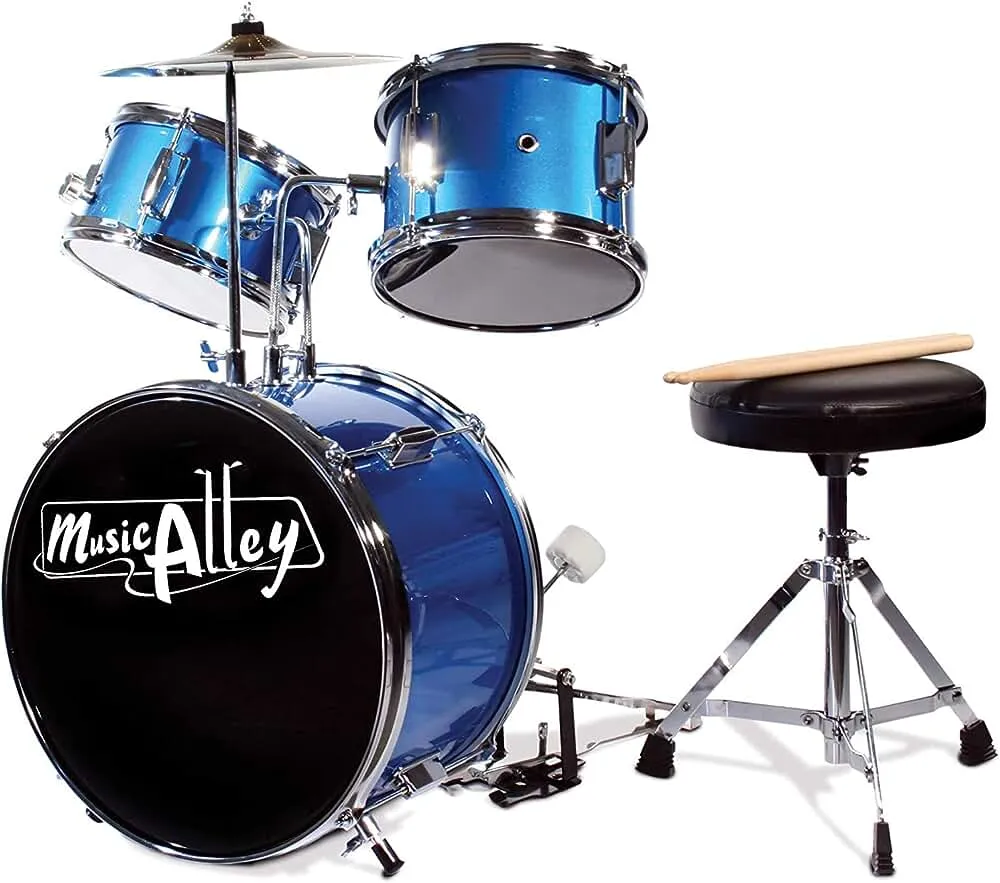 Music Alley Kids 3 Piece Beginners Drum Kit